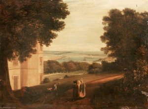 St Nicholas Island From Mount Edgcumbe — Ambrose Bowden Johns