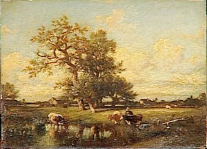 VACHES AU BORD DE L'EAU