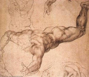 Sistine Chapel-male Figure — Michelangelo Buonarroti, Renaissance