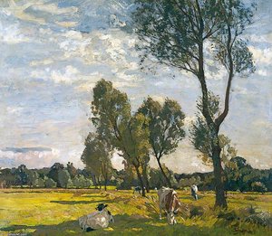 Landscape With Cattle — Algernon Talmage
