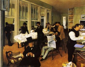 A Cotton Office In New Orleans — Edgar Degas