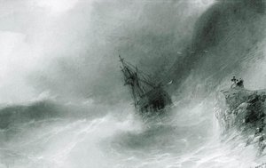 The Ship Thrown On The Rocks — Ivan Konstantinovich Aivazovsky