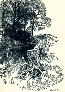 Peter Pan In Kensington Gardens — Arthur Rackham, Golden Age Of British Illustration