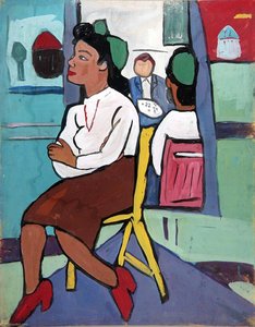 Art Class Model In Yellow Chair — William H. Johnson