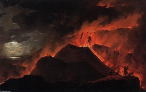 The Summit Of Vesuvius Erupting — Michael Wutky