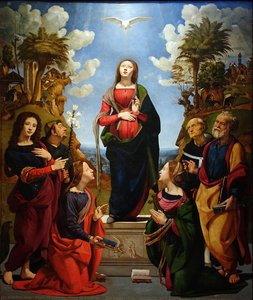 The Immaculate Conception With Saints — Piero Di Cosimo (piero Di Lorenzo), High Renaissance