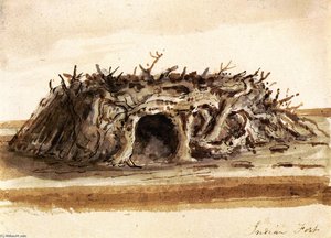 Indian Fort — Alfred Jacob Miller