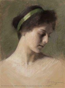 Study Of A Woman — William-adolphe Bouguereau