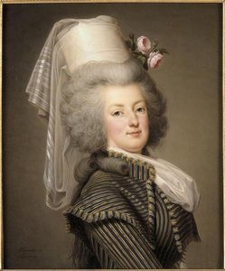 Marie Antoinette de Lorraine Habsbourg, reine de France, en habit d'amazone en 1788 (1755 1793)