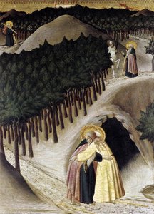 St Anthony Goes In Search Of St Paul The Hermit — Master Of The Osservanza