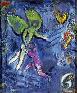 Jacob Wrestling With The Angel — Marc Chagall