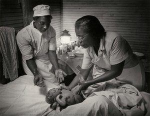 Maude Callen With Newborn Baby (nurse Midwife Series) — William Eugene Smith