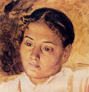 Study Of Firelight — William Holman Hunt, Pre-raphaelites