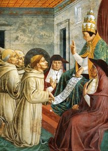 Dream Of Innocent Iii And The Confirmation Of The Rule (detail) — Benozzo Gozzoli