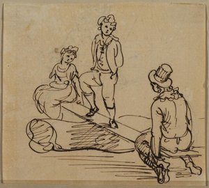 Children On A See-saw — Paul Sandby