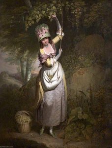 A Girl Gathering Filberts — William Redmore Bigg