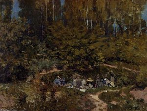 Washerwomen — Alfred Sisley