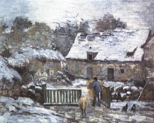 Farm At Montfoucault 2 — Camille Pissarro