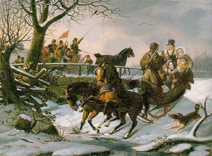 The Sleighing Frolic — John Lewis Krimmel
