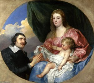 Sir Anthony Van - The Abbé Scaglia Adoring The Virgin And Child — Sir Anthony Van Dyck