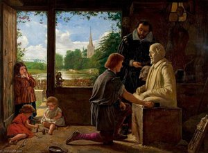 A Sculptor's Workshop, Stratford Upon Avon, 1617 — Henry Wallis