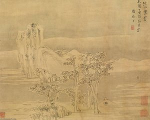 Hills And Rivers In The Clearing Snow — Huang Shen