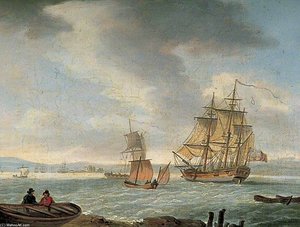 Seascape With Shipping — William Anderson