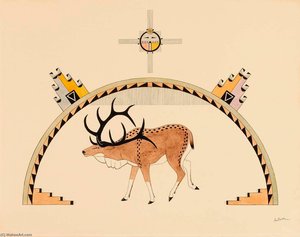 Elk — Awa Tsireh