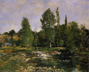 Saint-cenery, A Pond — Eugène Louis Boudin