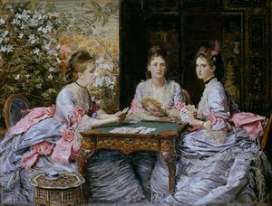 Hearts Are Trumps (also Known As Elizabeth, Diana, And Beatrice Armstrong) — Sir John Everett Millais