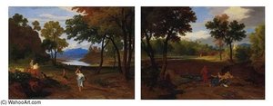 Zwei Studien Nach Claude Lorrain — Robert Zund