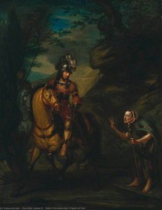 Riders Encountering A Figure Of Fate — Marcellus Laroon Ii