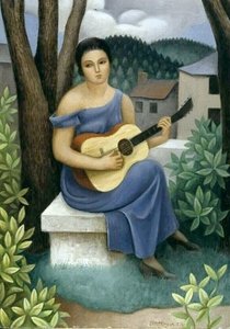 Young Woman With A Guitar — Jean Dominique Antony Metzinger