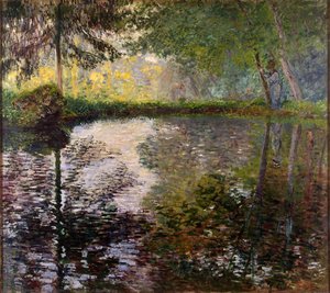 The Pond At Montgeron — Claude Monet, Impressionist Landscape