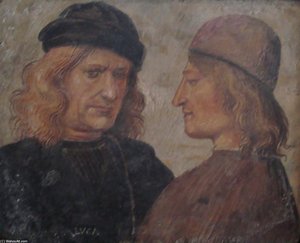 Self-portrait Of Luca Signorelli (left) — Luca Signorelli