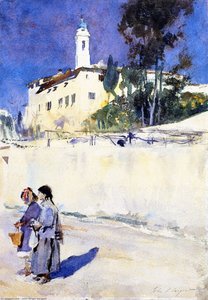 Landscape With Two Children — John Singer Sargent
