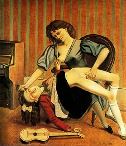 Guitar Lesson — Balthus, Surrealist Art