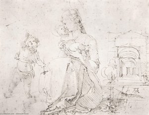 Madonna And Child With The Little St. John — Albrecht Dürer, Northern Renaissance