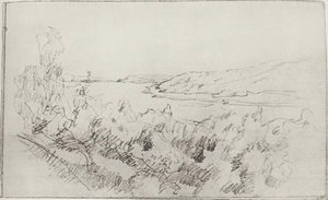 Landscape At Volga — Isaak Ilyich Levitan, Russian Landscape Painting