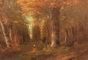 La Foret En Automne — Gustave Courbet