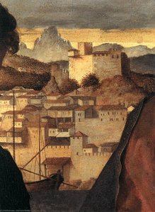 Madonna And Child With St John The Baptist And A Saint (detail) — Giovanni Bellini