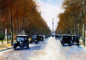 Tiergarten Avenue With Siegessäule — Lesser Ury