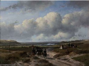 Cavalry On Its Way To The Ten-day Battle Near Hasselt — Andreas Schelfhout