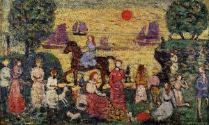 Sunset And Sea Fog — Maurice Brazil Prendergast
