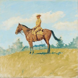 General Leonard Wood On Horseback — Frederic Remington, Realism