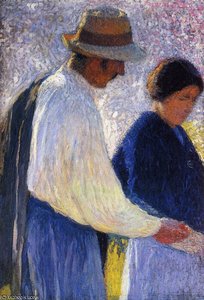 The Married Couple Study For Reapers — Henri Jean Guillaume Martin