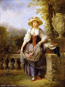 Gardener In Straw Hat