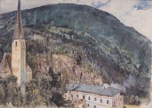 The St. Nicholas Church In Gastein — Rudolf Von Alt