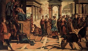 Solomon And The Queen Of Sheba — Jacopo Tintoretto, Baroque