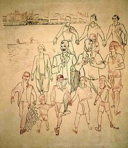 Composition With Strollers — Александар Дејнека